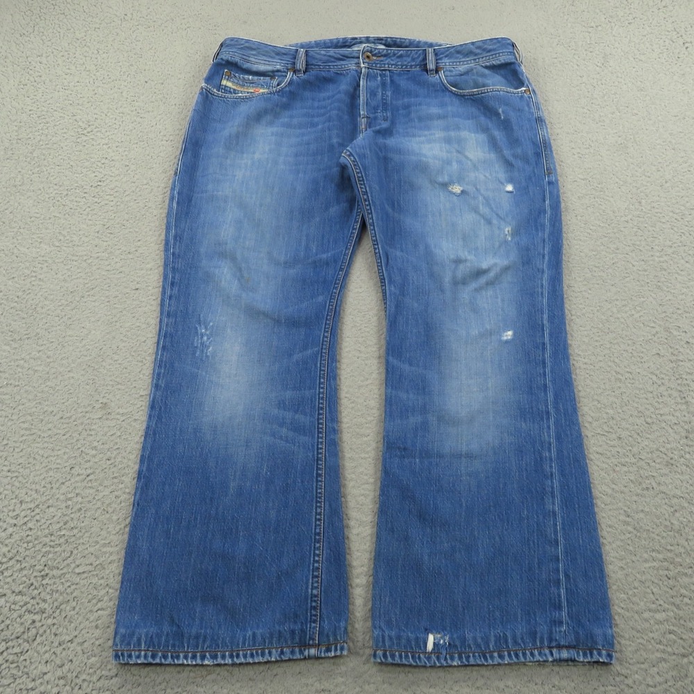 Diesel Jeans Mens 38x30* Zathan Bootcut Boot Flare Distressed Wash Button Fly